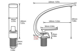 Moderner Badezimmer-Wasserhahn – Stilvoll & Funktional