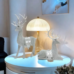 Art Deco Reh Figuren für Weihnachten & Festliche Dekoration