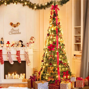 Festliche Faltdeko für Weihnachtsbaum