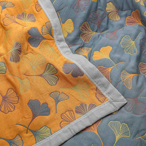 Ginkgo-Blatt Reversible Baumwollquilt