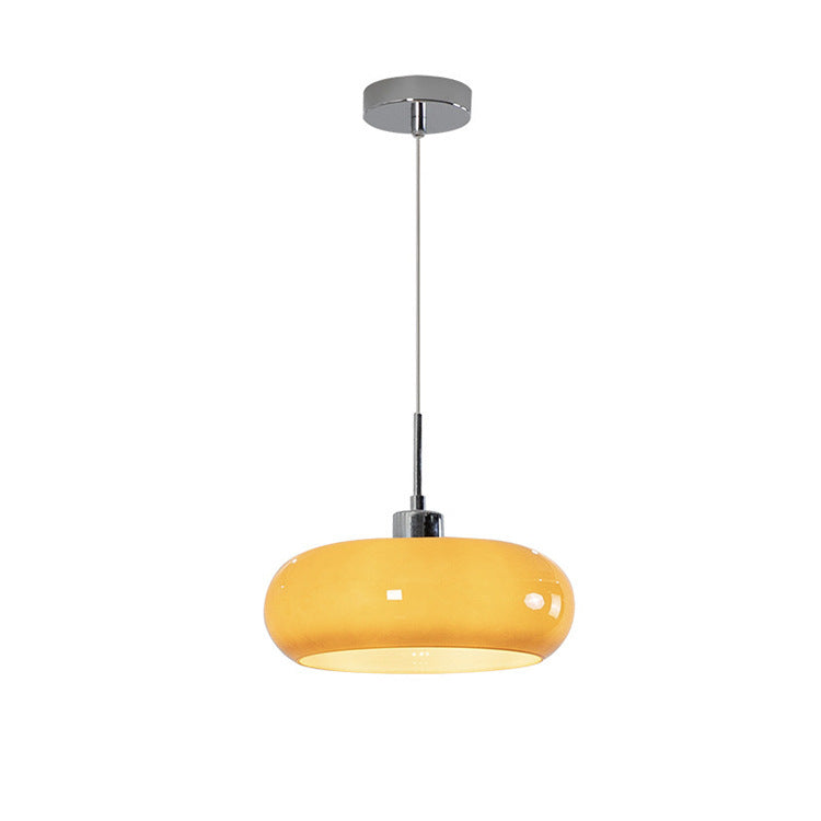 Moderne Glaspendelleuchte im Bauhaus-Design
