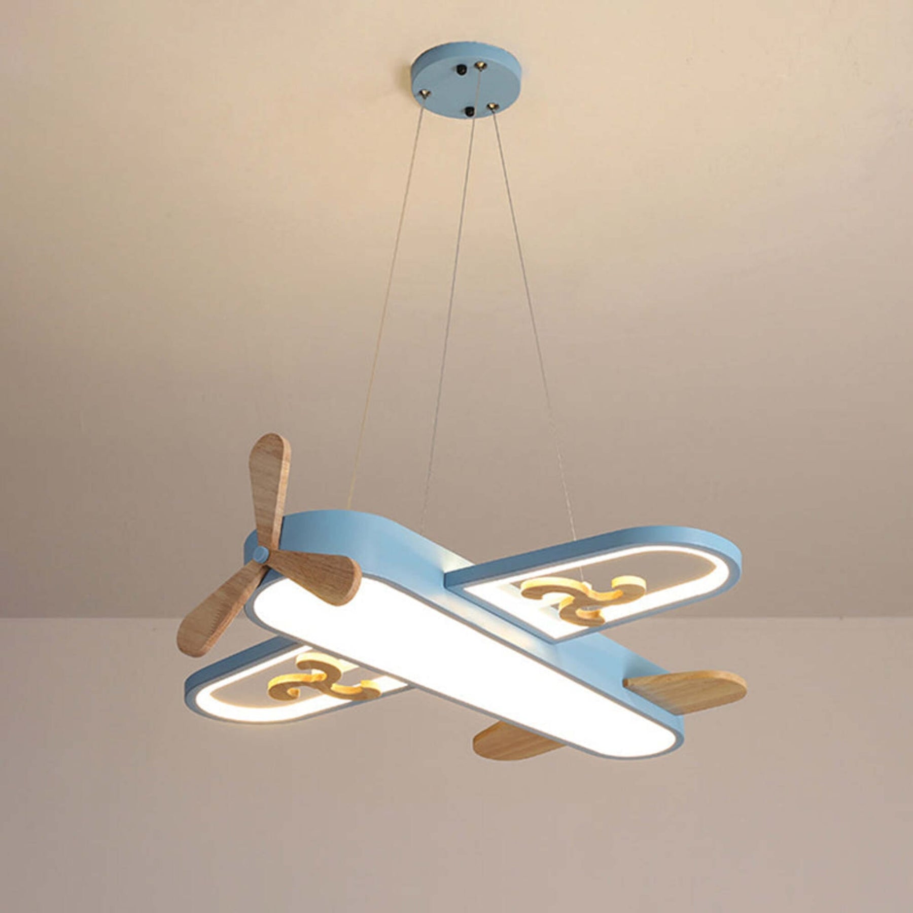 Exciting Airplane Design LED Light Fixture for Kids