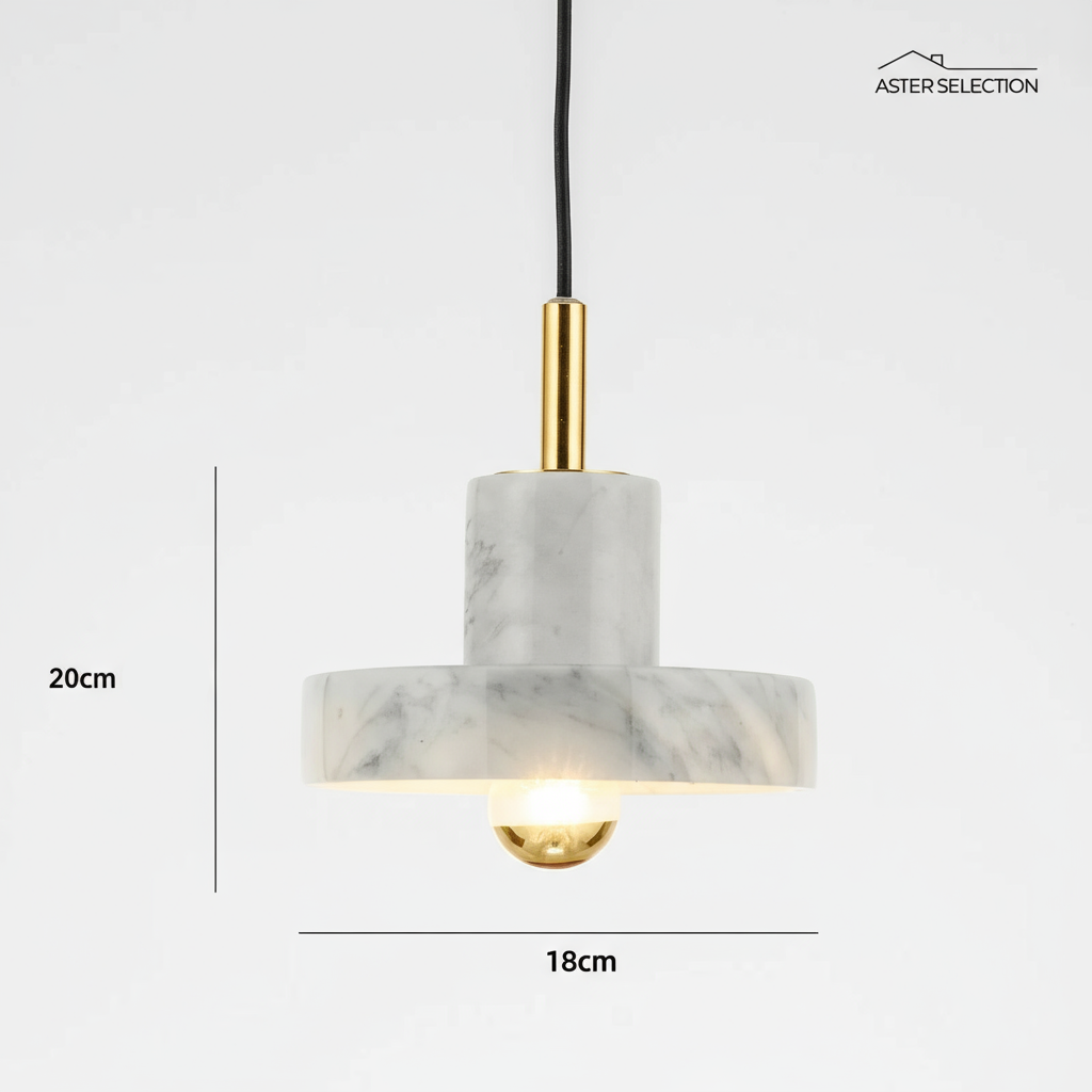 Elegante Marmor Pendelleuchte