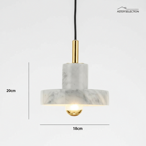 Elegante Marmor Pendelleuchte