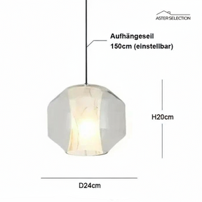 Luxuriöse LED Glas-Hängeleuchte