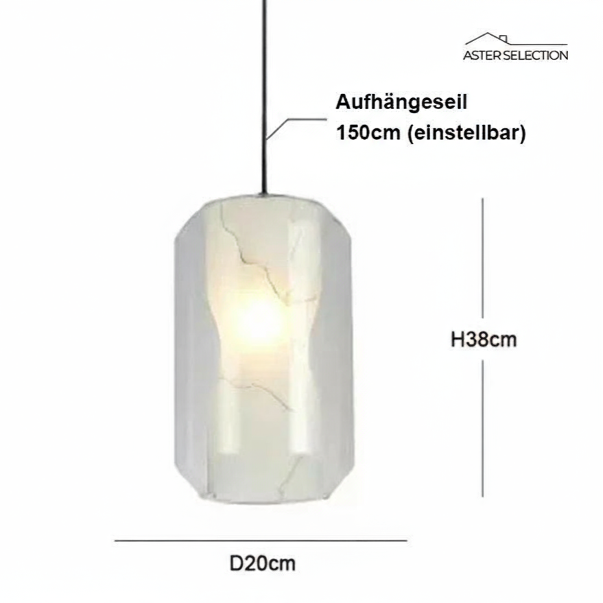 Luxuriöse LED Glas-Hängeleuchte