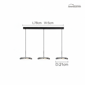 Elegante Aluminium Pendellampe