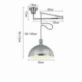 Italienische Glas Pendelleuchte