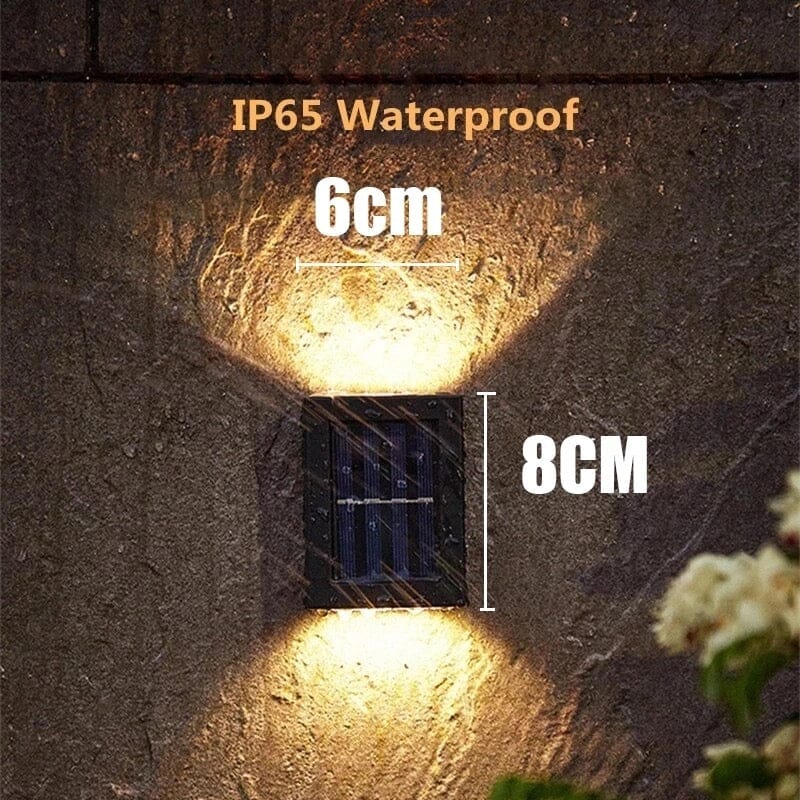 Moderne Solar-LED-Außenlampe –  Beleuchtung für den Außenbereich