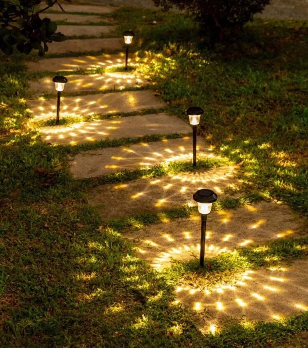 Solarbetriebene LED-Gartenleuchten