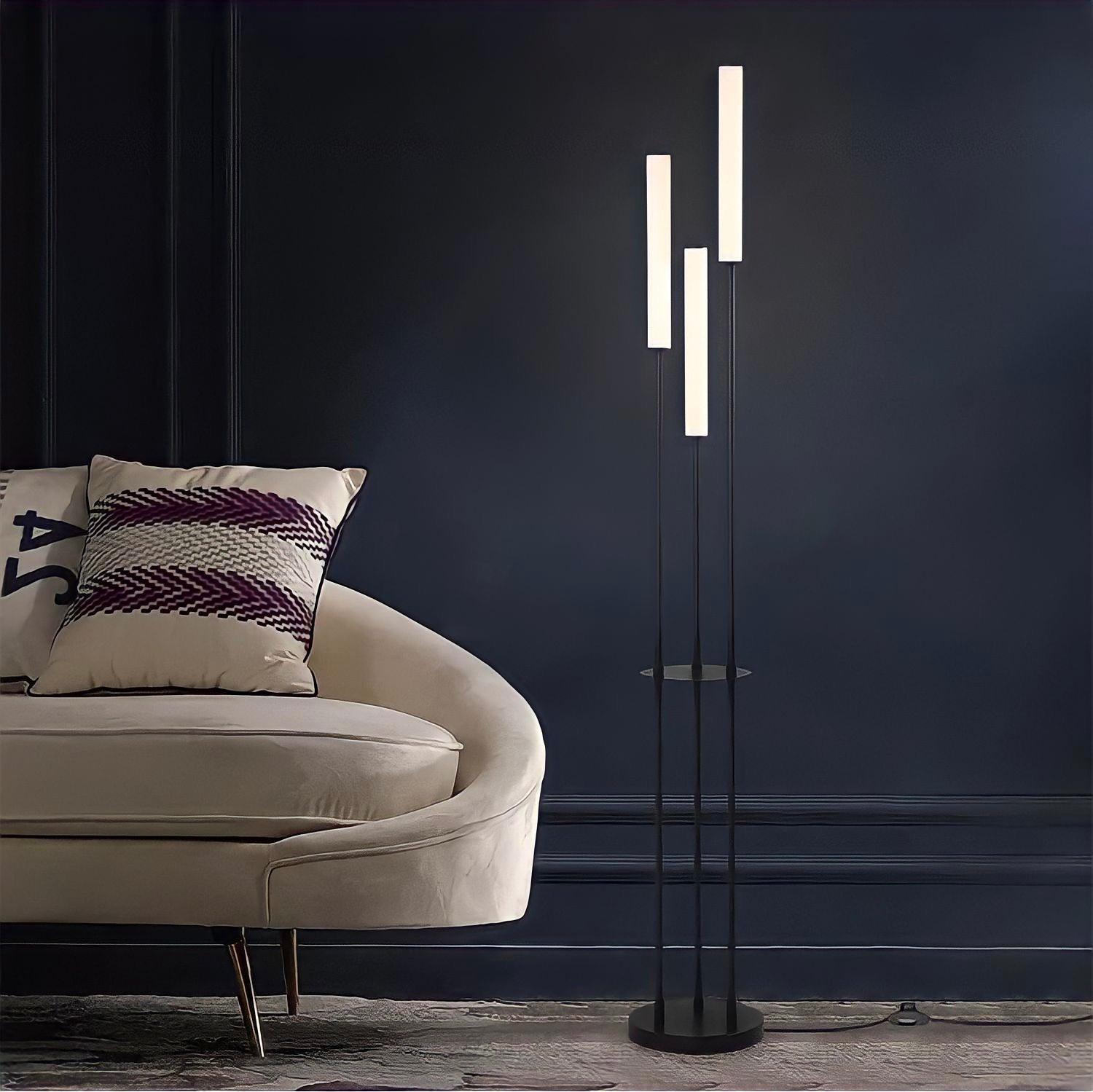 dreifach stehleuchte im modernen design
