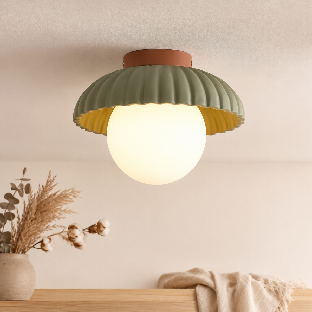 Brindella Retro Glas Deckenleuchte