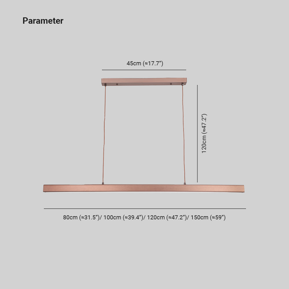 Velmora Linear Metall Pendelleuchte