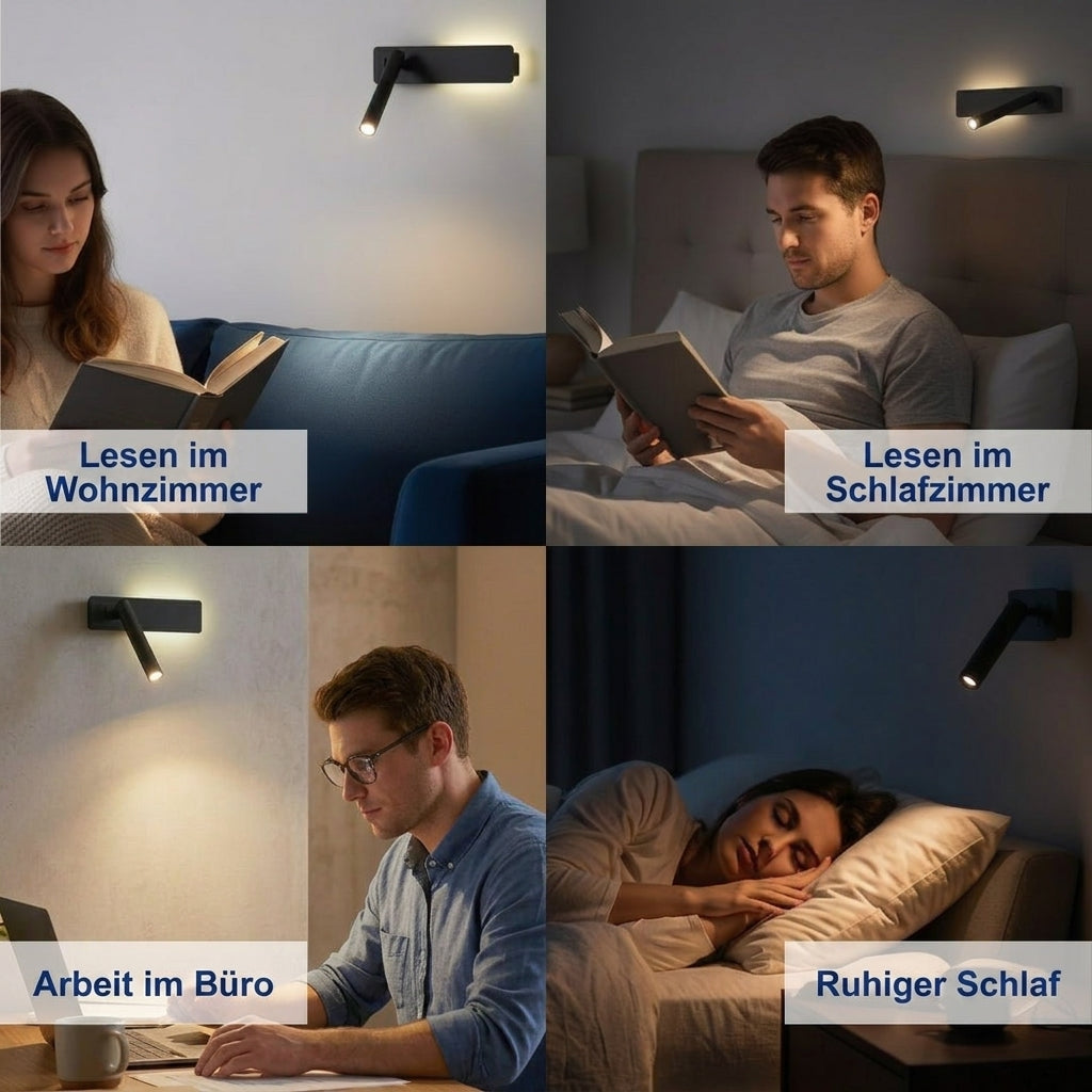 Tormelo Minimalistisch Metall Wand-Leseleuchte