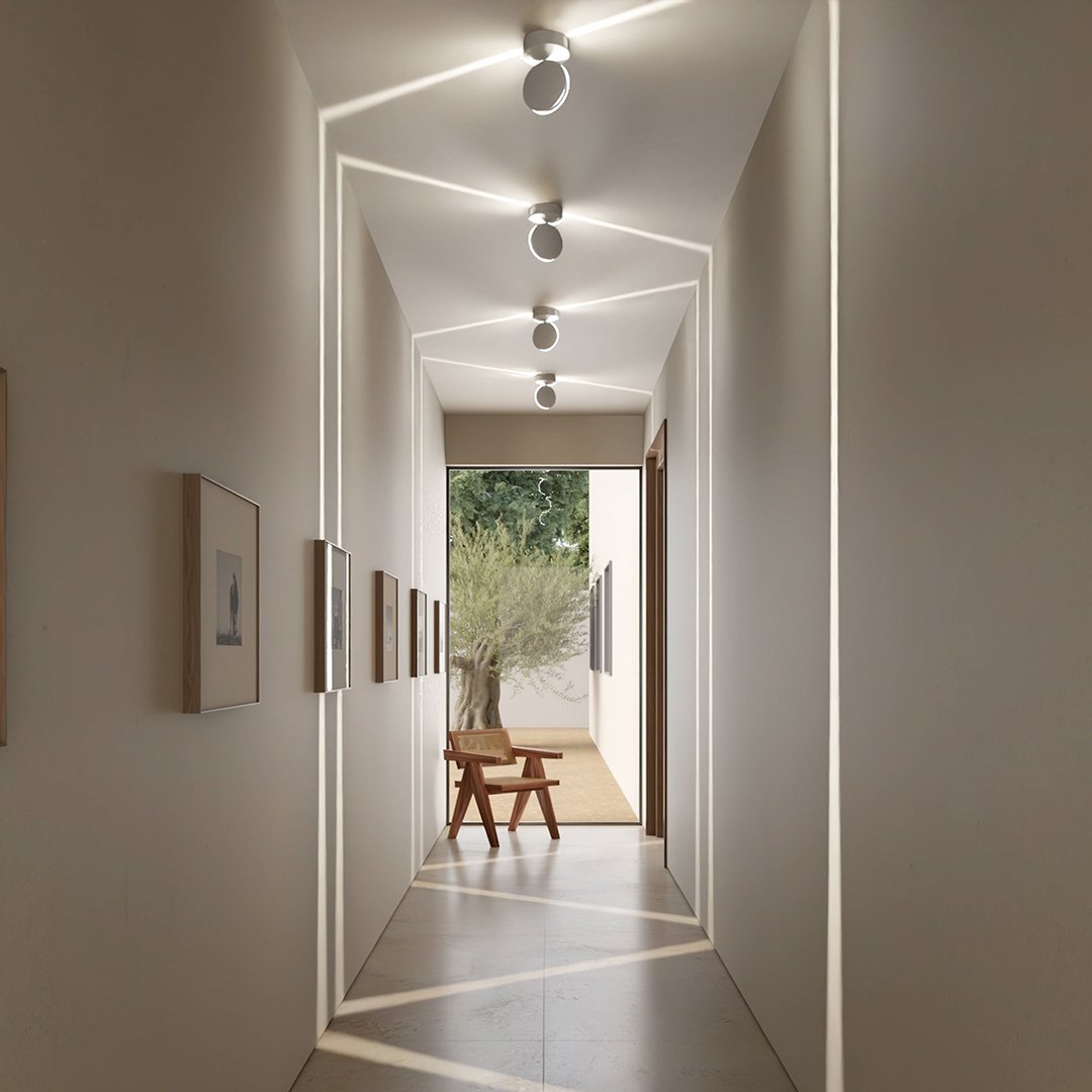 Zelvaro Minimalistisch Aluminium Wandleuchte