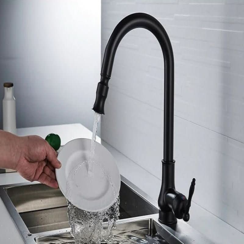Ulvardo Vintage Messing Küchenarmatur mit Ausziehbrause