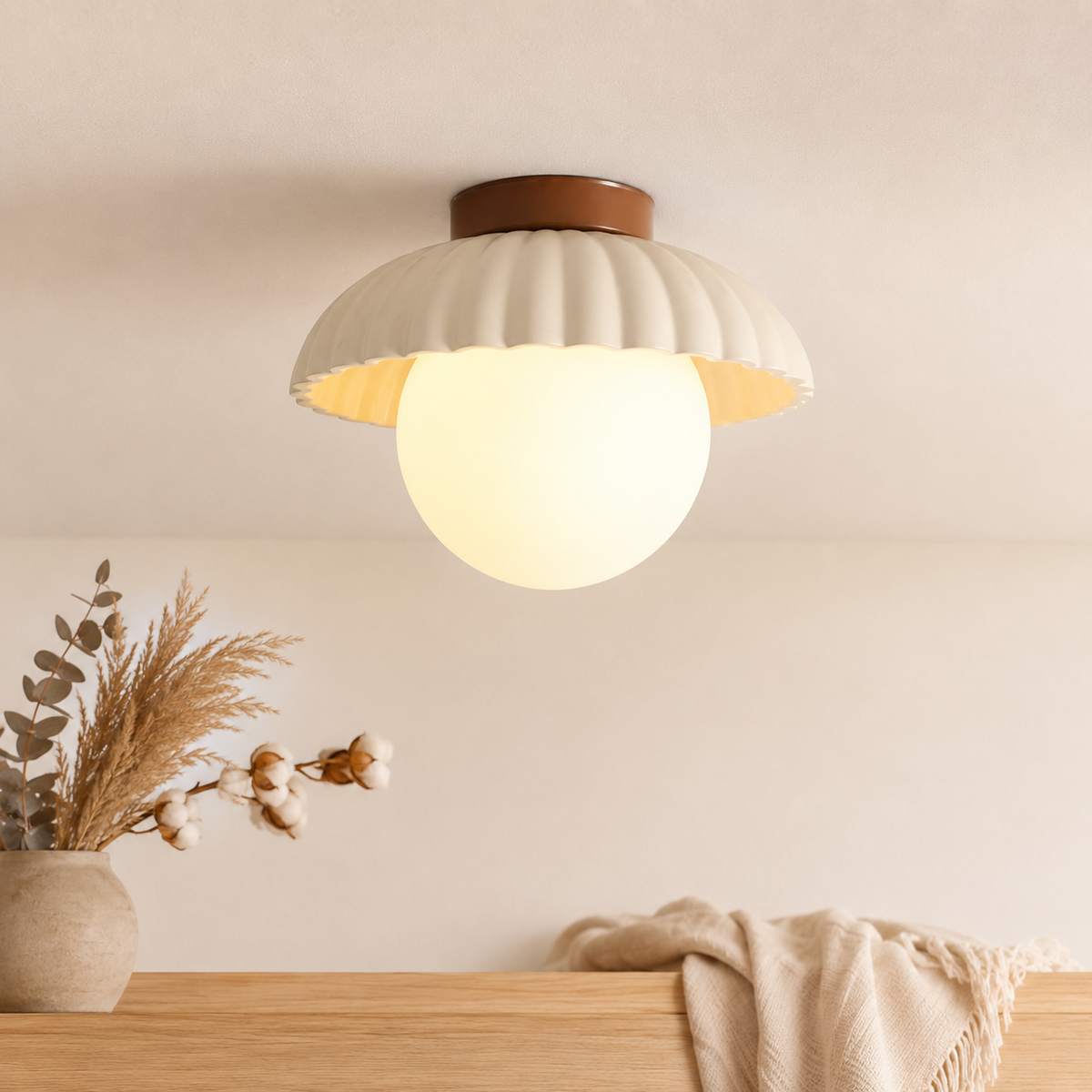 Brindella Retro Glas Deckenleuchte