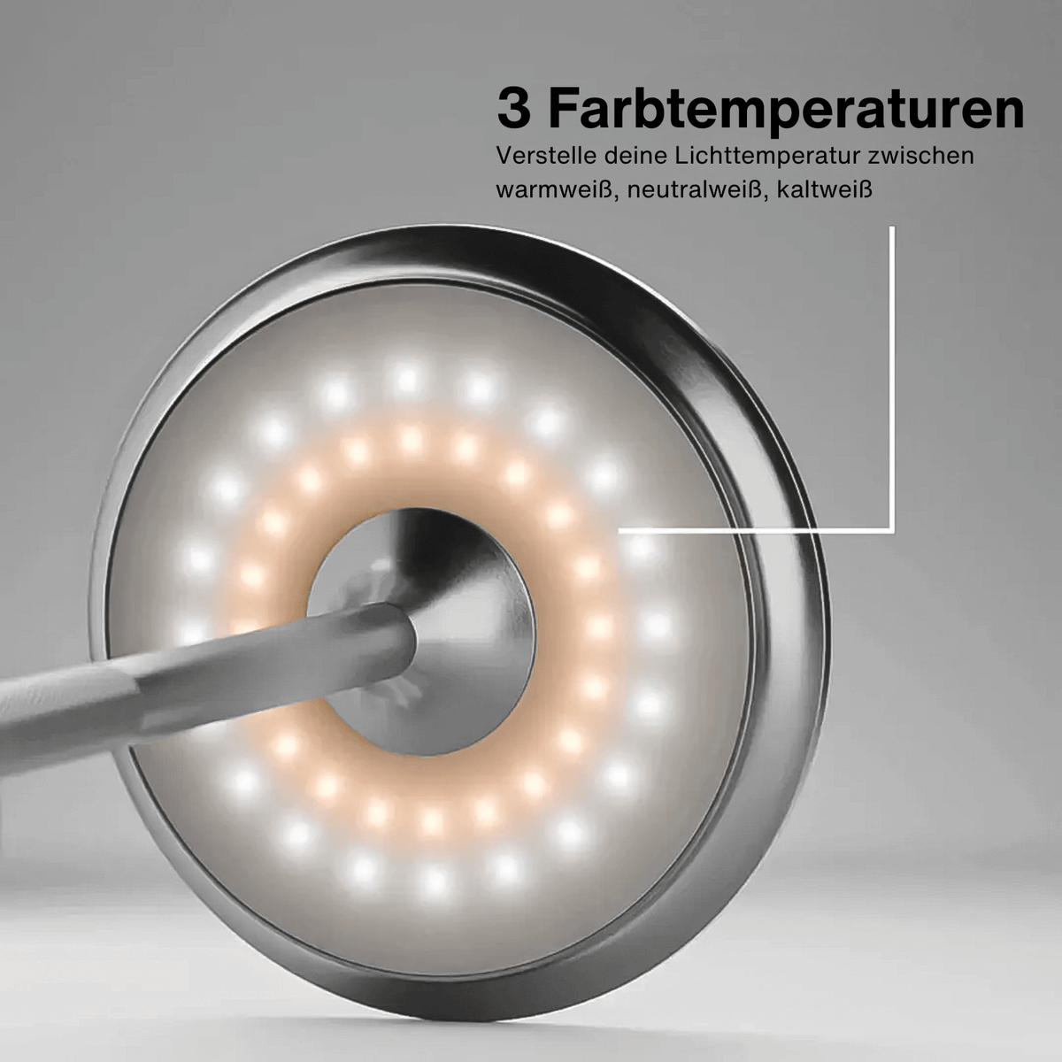 Jorvella Minimalistisch Aluminium Akku-Tischleuchte