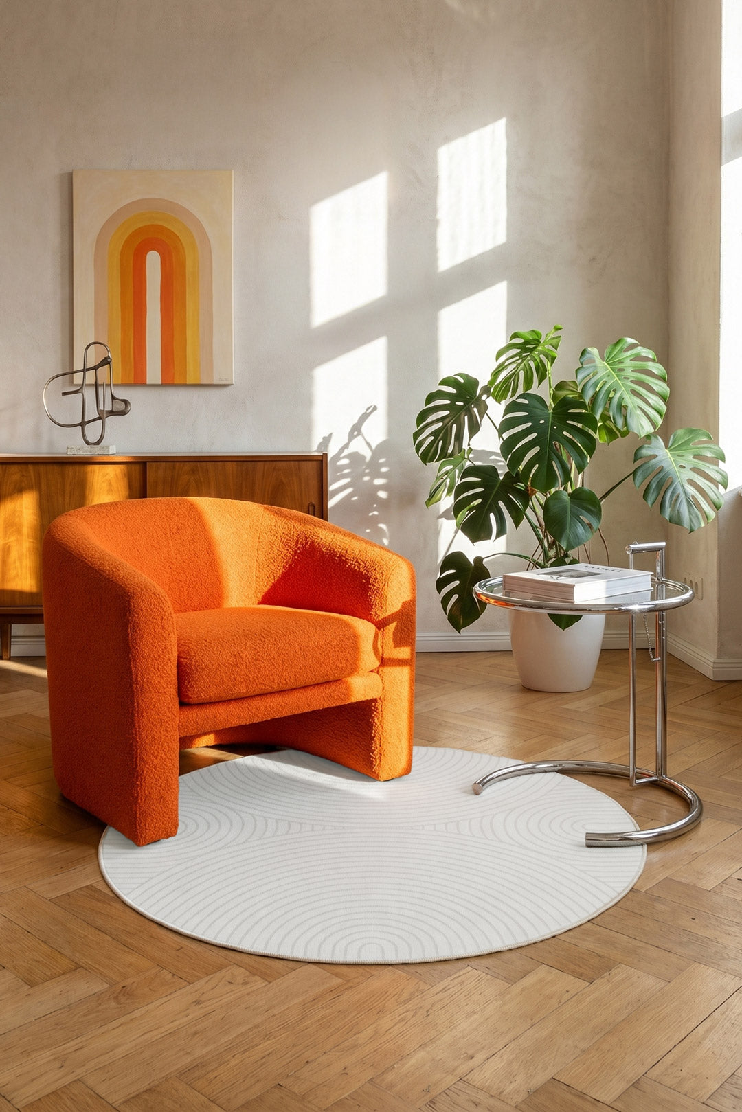Kelvora Minimalistisch Polyester Teppich