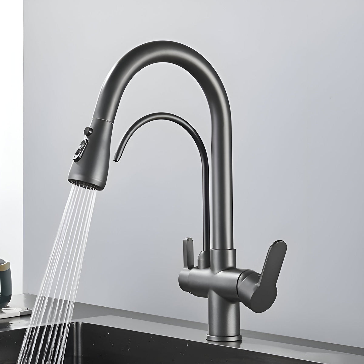 Dorvessa Moderne Messing 3-Wege-Küchenarmatur