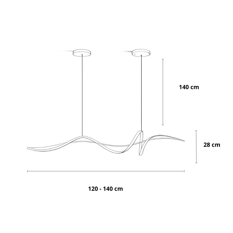Cordelva Modern Metall Design-Pendelleuchte