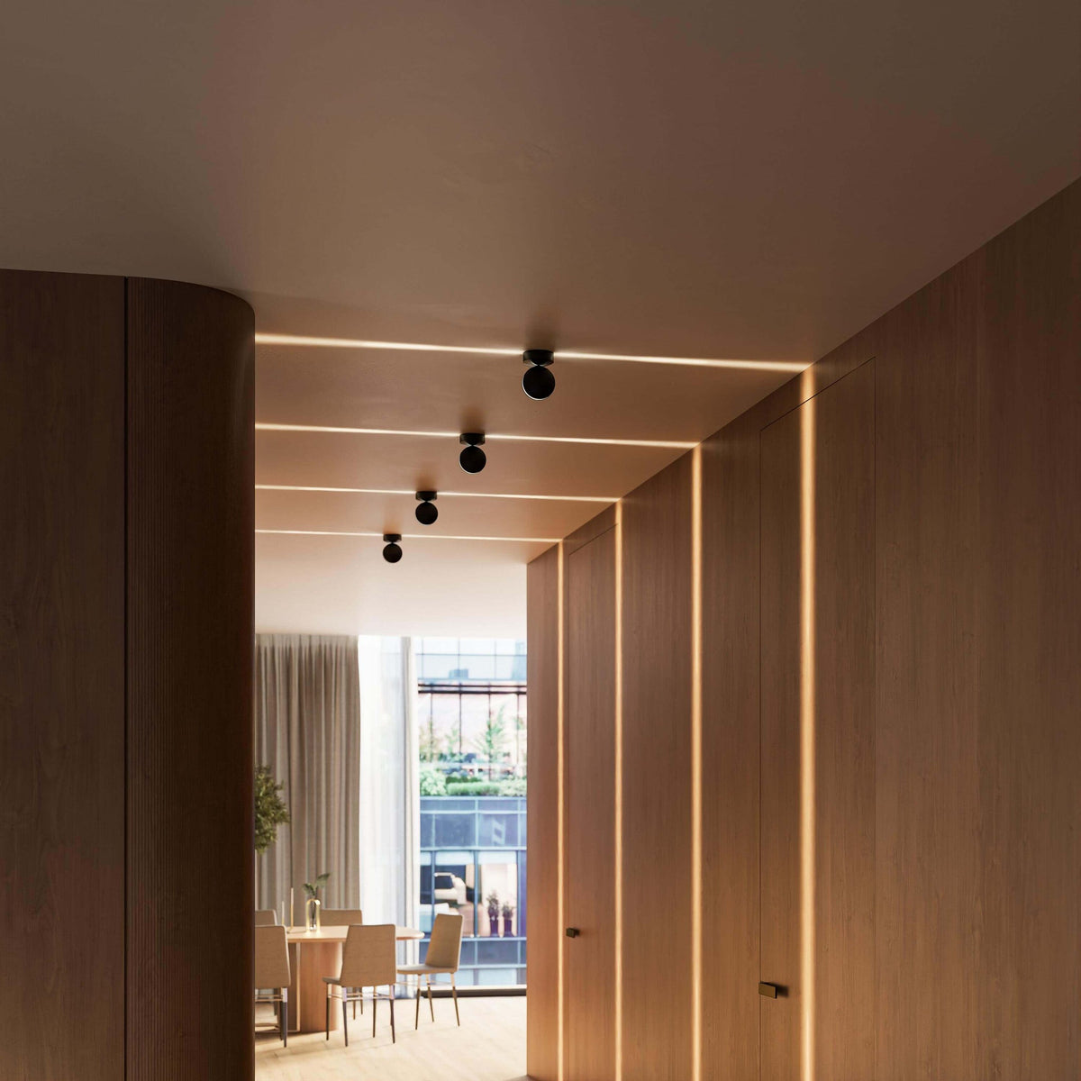Zelvaro Minimalistisch Aluminium Wandleuchte