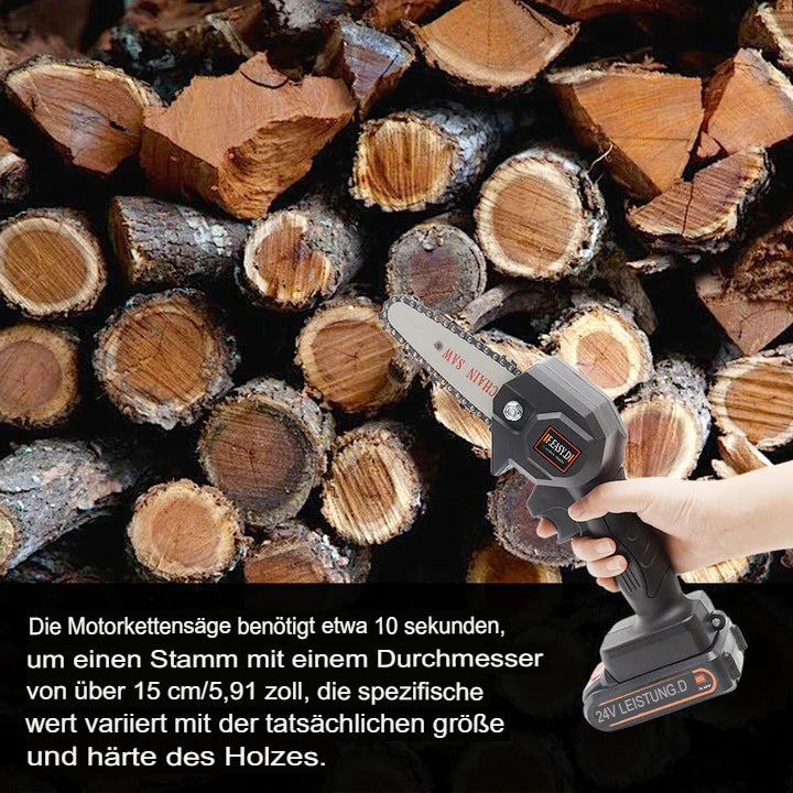 Kompakt-Kettensäge 24V Set