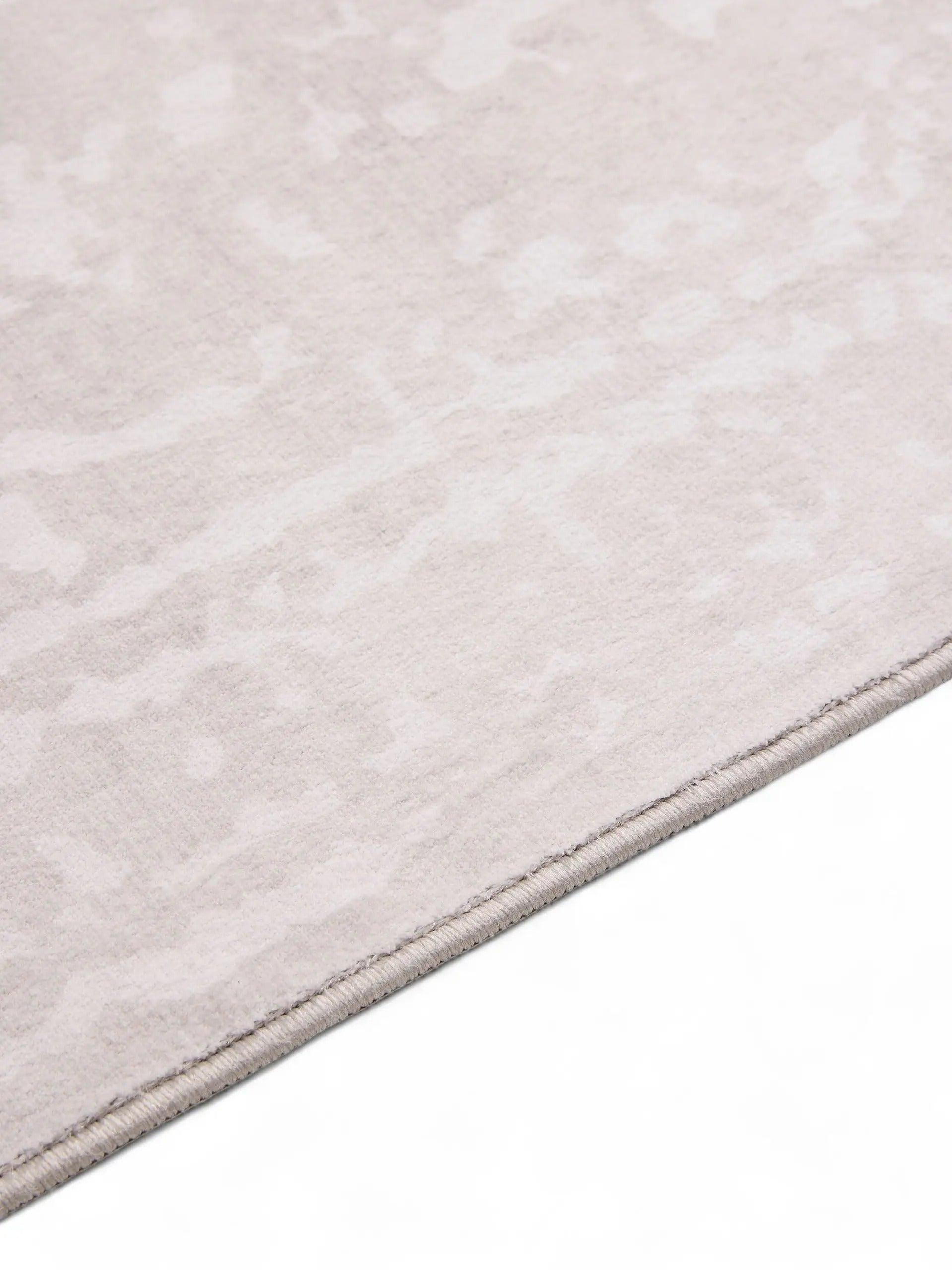 Waschbarer Teppich 200x300 für Wohnzimmer Schlafzimmer rund 200 cm Beige Grau Taupe