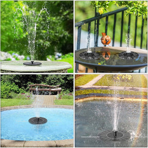Solar fountain with LED 