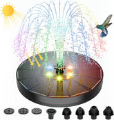 Solar fountain with LED 