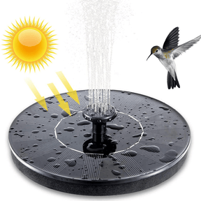 Solar fountain with LED 