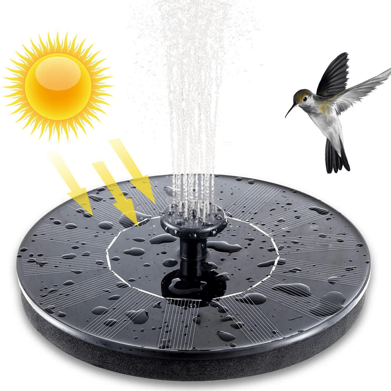 Solar fountain with LED 