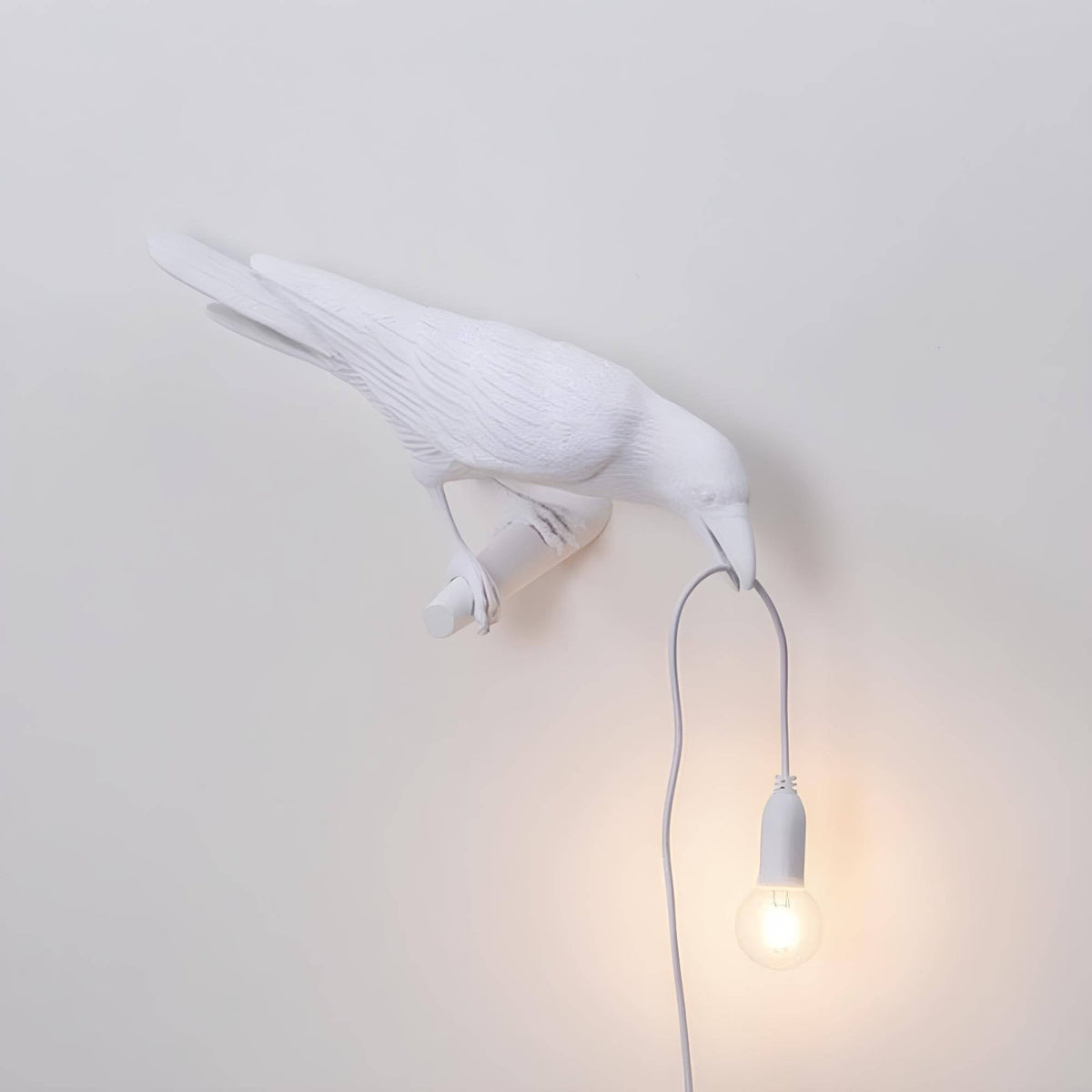 Artistieke Crow LED wandlamp