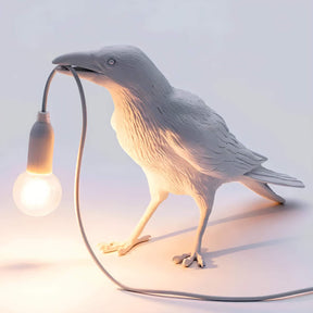 Artistieke Crow LED wandlamp