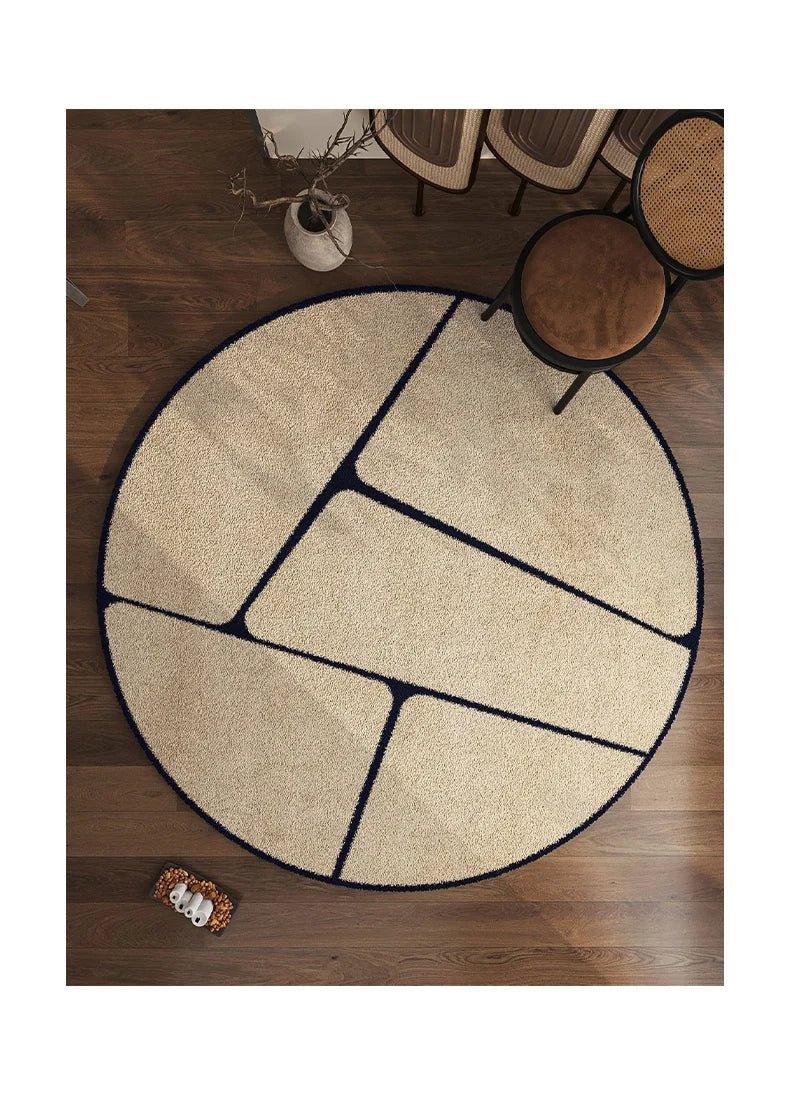 Luxe rond vloerkleed in Franse stijl 