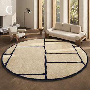 Luxe rond vloerkleed in Franse stijl 