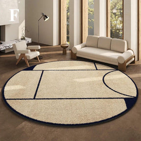 Luxe rond vloerkleed in Franse stijl 