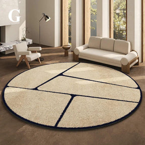 Luxe rond vloerkleed in Franse stijl 