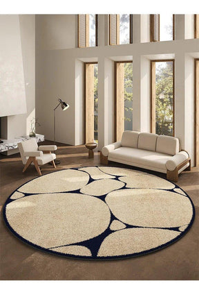 Luxe rond vloerkleed in Franse stijl 