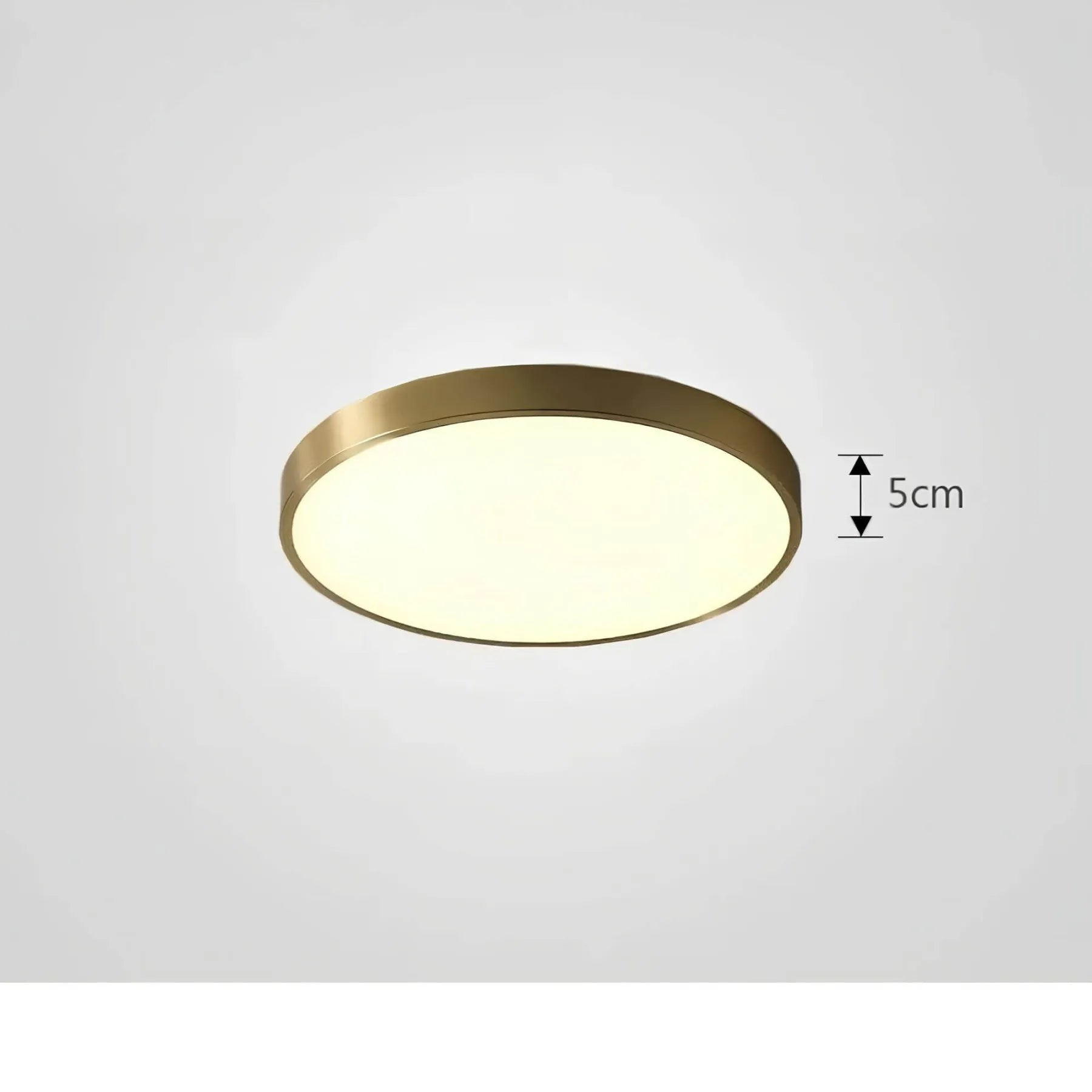 Moderne plafondlamp met glanzende afwerking