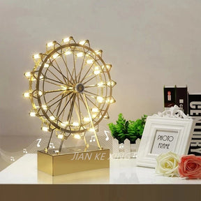 Moderne LED-Tischlampe im Ferris-Wheel-Design