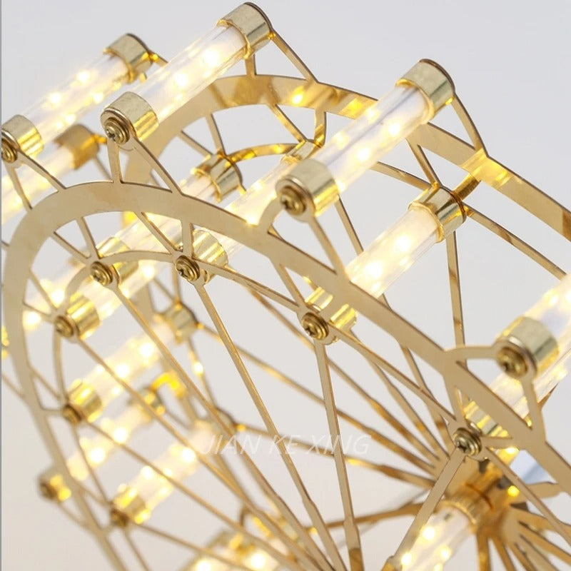 Moderne LED-Tischlampe im Ferris-Wheel-Design