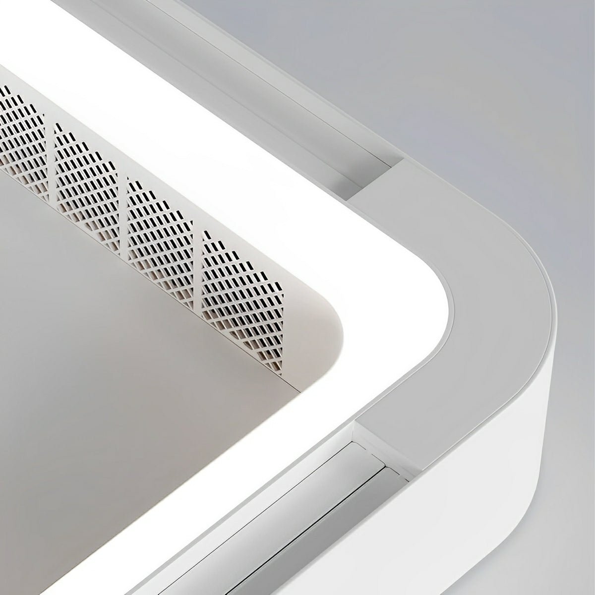 Moderner LED-Deckenventilator ohne Flügel mit Beleuchtung