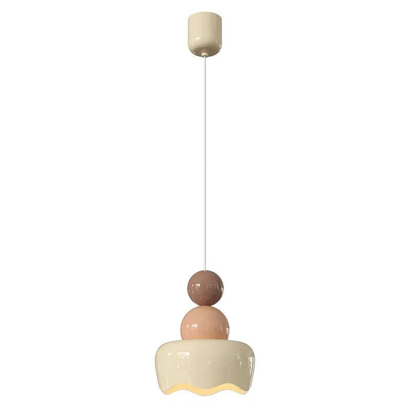 Französische Creme Hängeleuchte