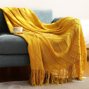 Sofa-Strickdecke im Nordic Stil