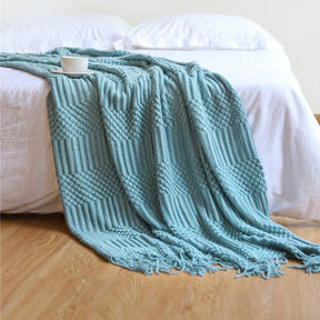 Sofa-Strickdecke im Nordic Stil