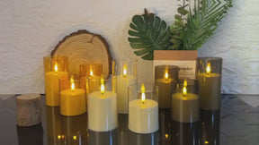 Halloween & Weihnachten Flammenlose LED Kerzen Set
