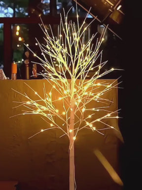 Halloween & Weihnachten LED Birkenbaum