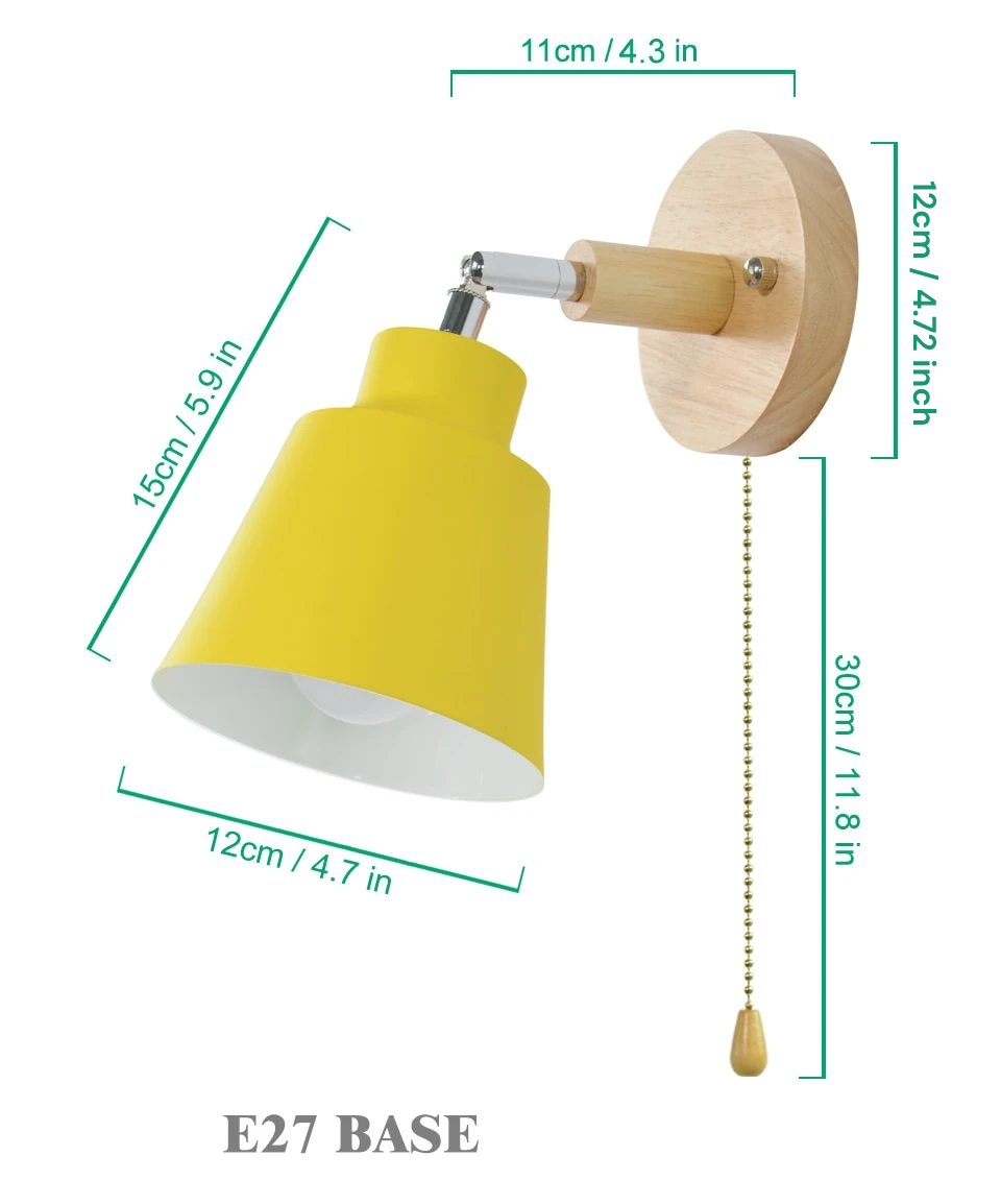 Collin Drehbare Wandlampe mit Zugschalter