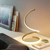 Spiral Tischlampe mit LED-Design